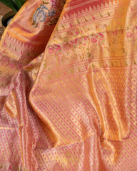 Onion Pink Soft Drape Kanchi