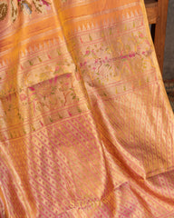 Onion Pink Soft Drape Kanchi