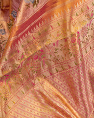 Onion Pink Soft Drape Kanchi