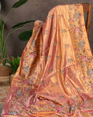 Onion Pink Soft Drape Kanchi