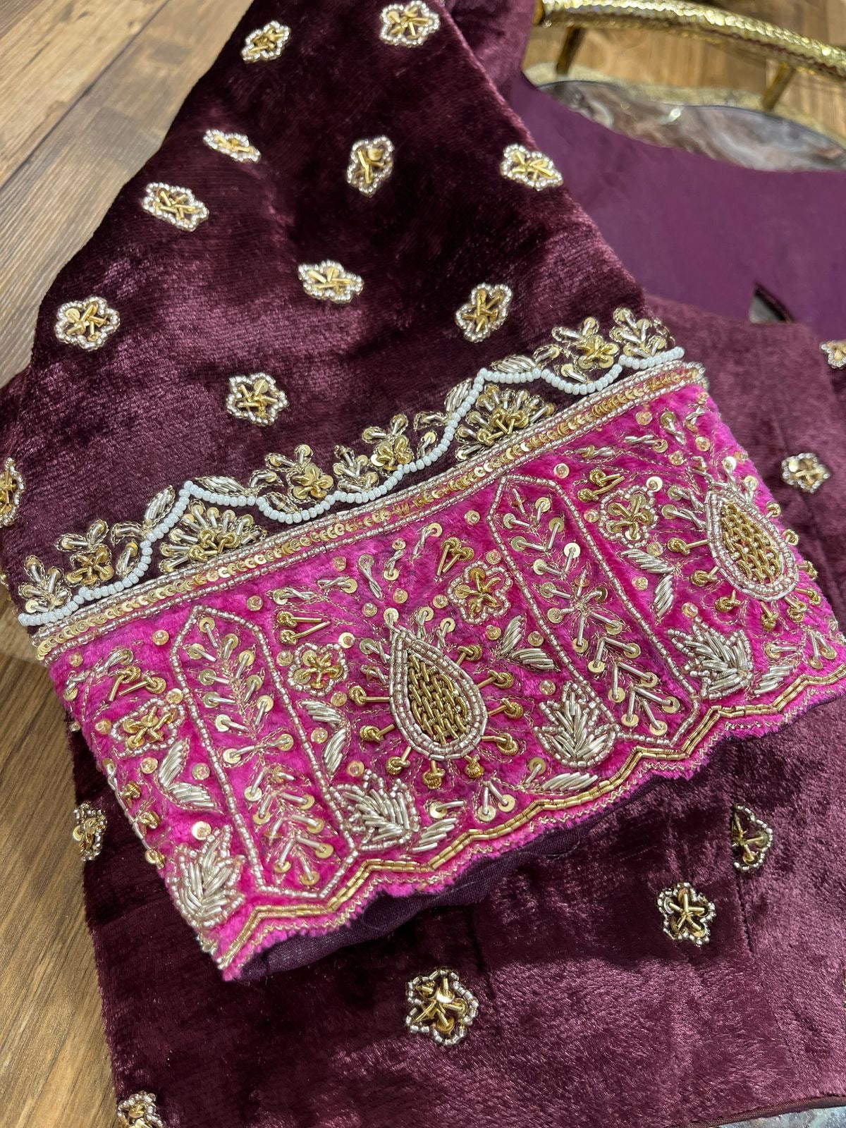 Velvet Handworked Blouse