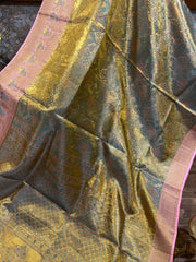 Pastel Shade Meenakari Exclusive Kanchi Silk