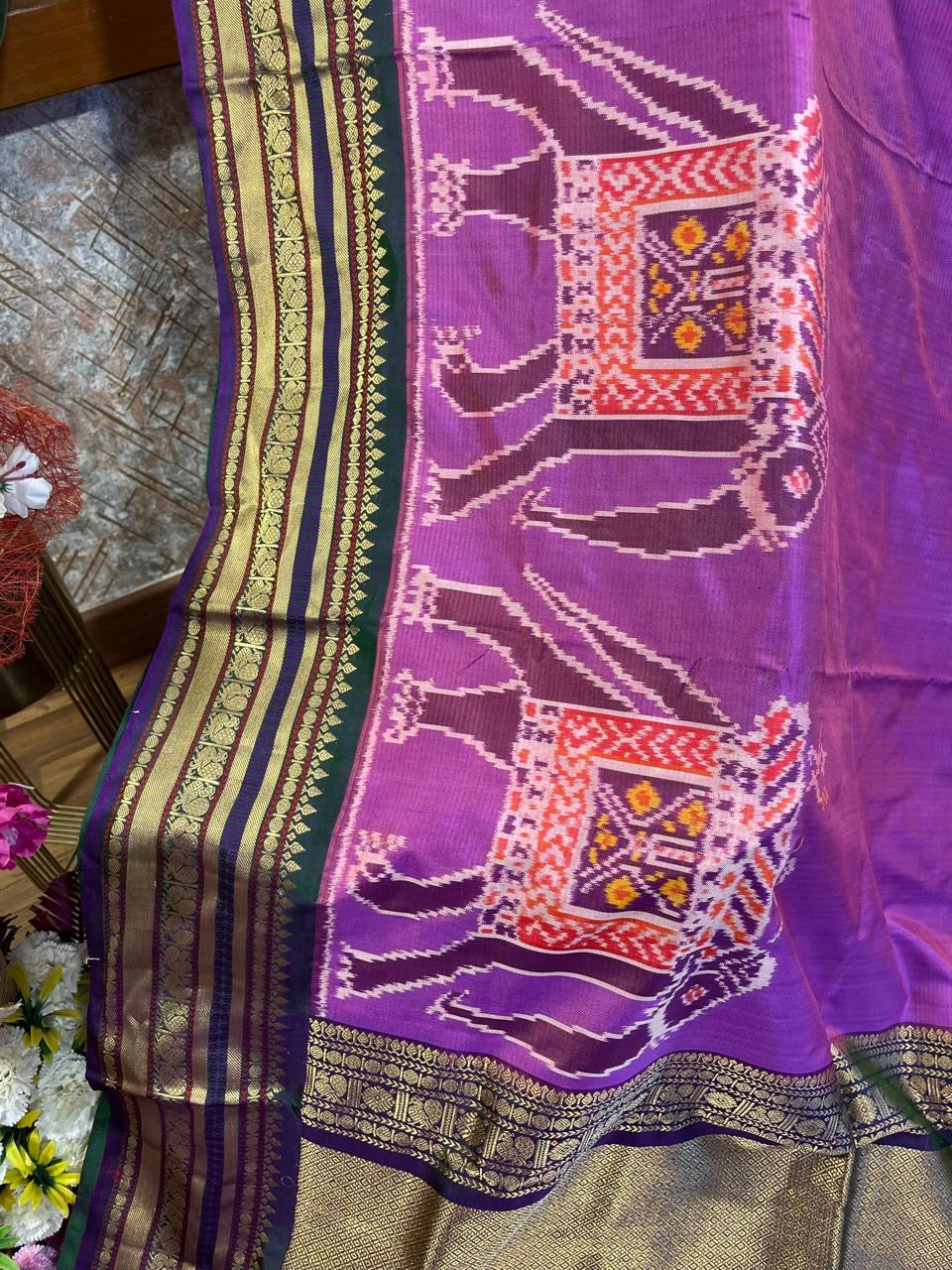 Light Purple Twill ikkat