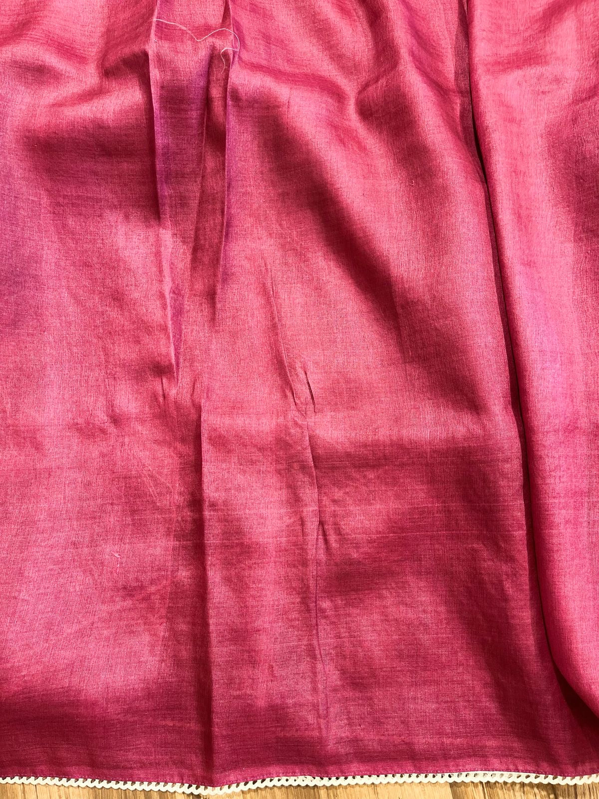 Maroon Designer Floral Print Pure Organza