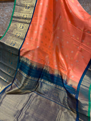 Gadwal pattu saree with pattern blouse