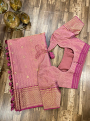 Chanderi saree ready to wear blouse