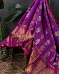 Bright and Bold Magenta Twill Kanchi Pattu