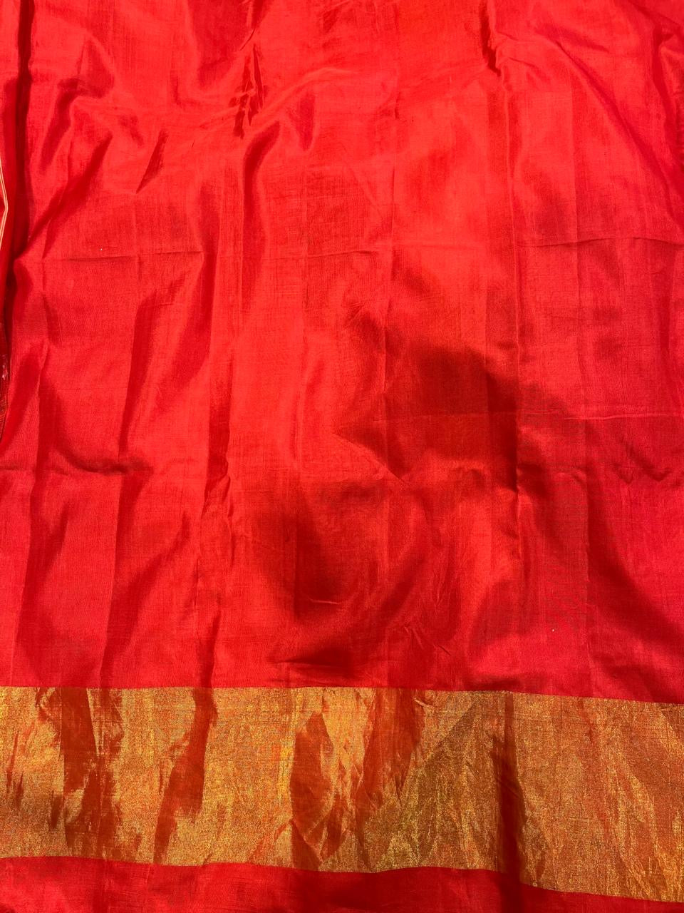 Bright and Beautiful Designer Hand Bandhini on Ikat