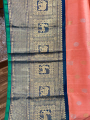 Gadwal pattu saree with pattern blouse