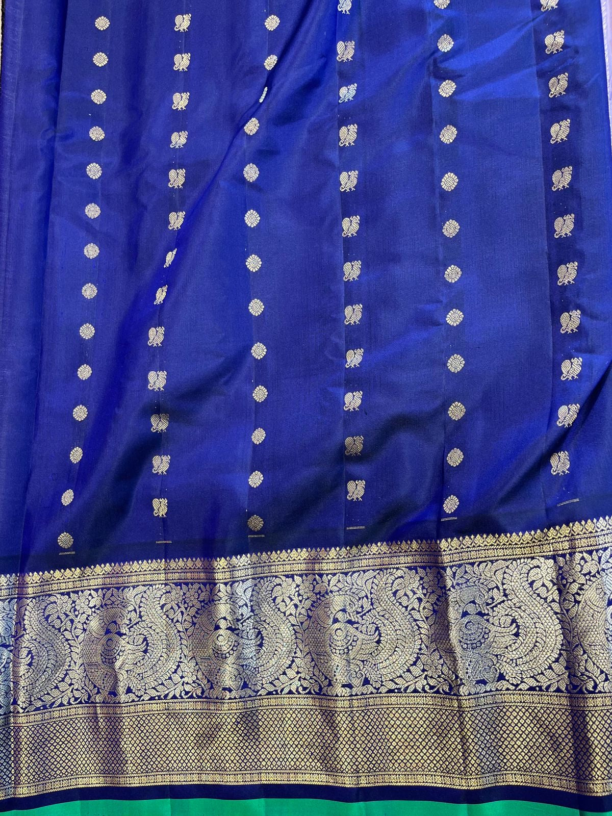 Gadwal all over brocade saree