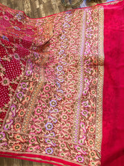 Red Banrasi Exquisite Georgette