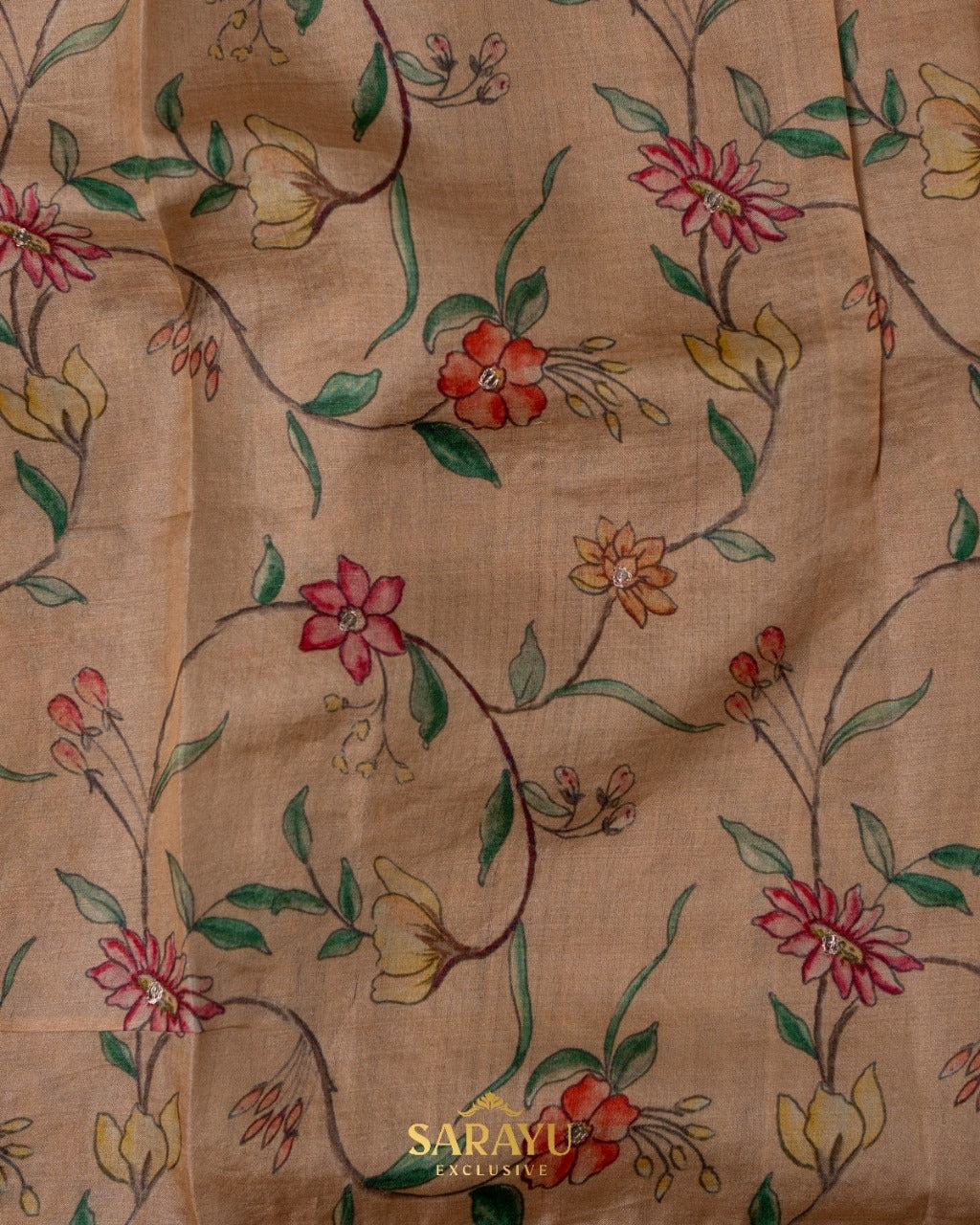 Powder Blue Crushed Organza