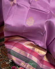 Lavender shade pure authentic kanchi pattu