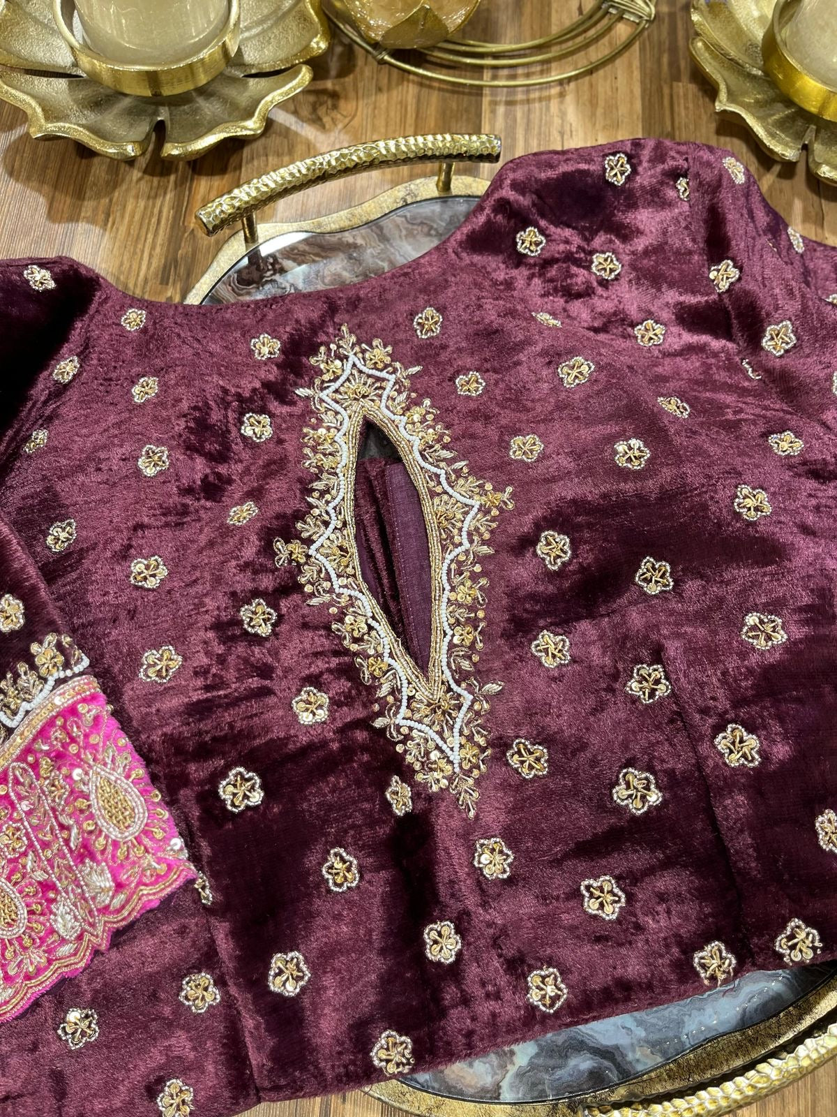 Velvet Handworked Blouse