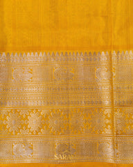 Pista Green and Yellow Venkatagiri Silk