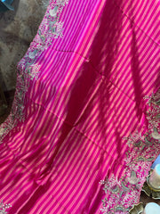 BANARASI Stripes Tissue Saree