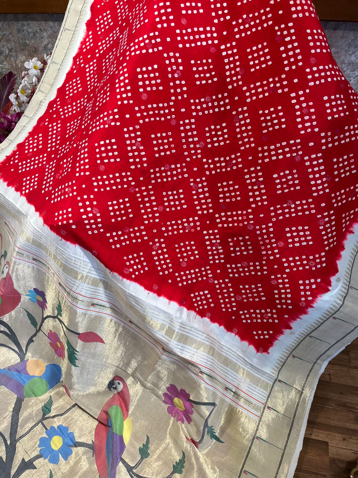 Pure Handbandhini Pure Silk Paithani