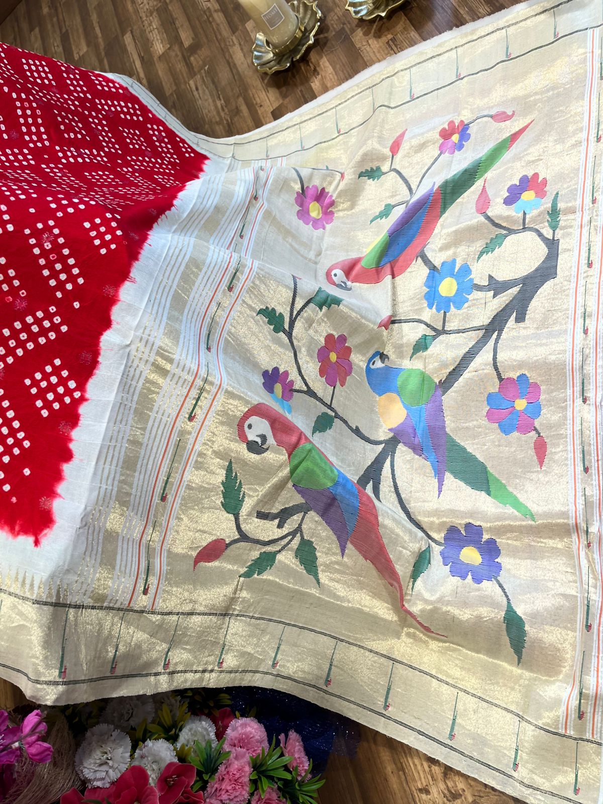 Pure Handbandhini Pure Silk Paithani