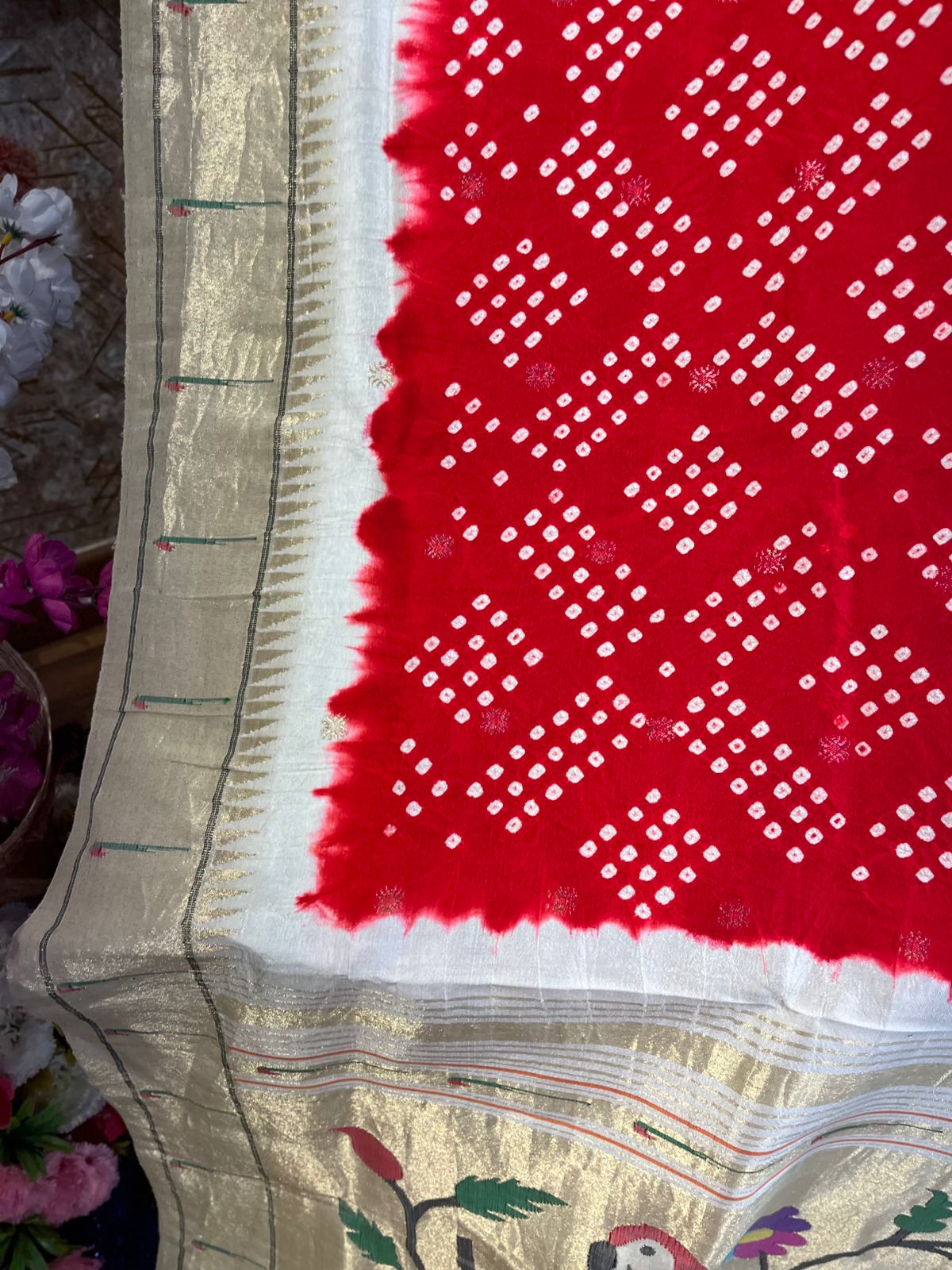 Pure Handbandhini Pure Silk Paithani