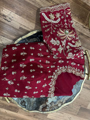 Maroon Designer Intricate Exclusive Blouse