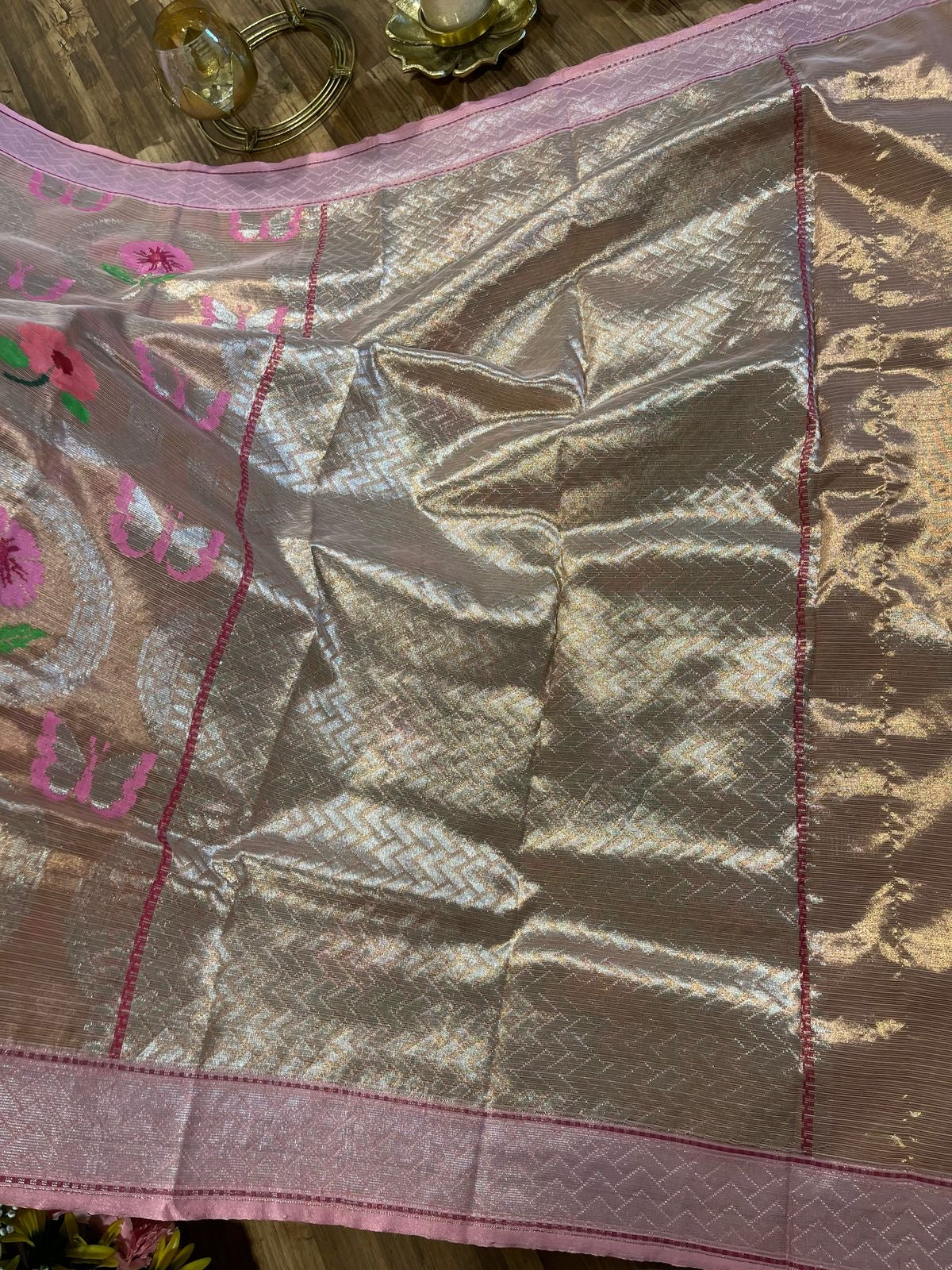 Double Tissue Designer Masterweave Kota with pichuwai Design