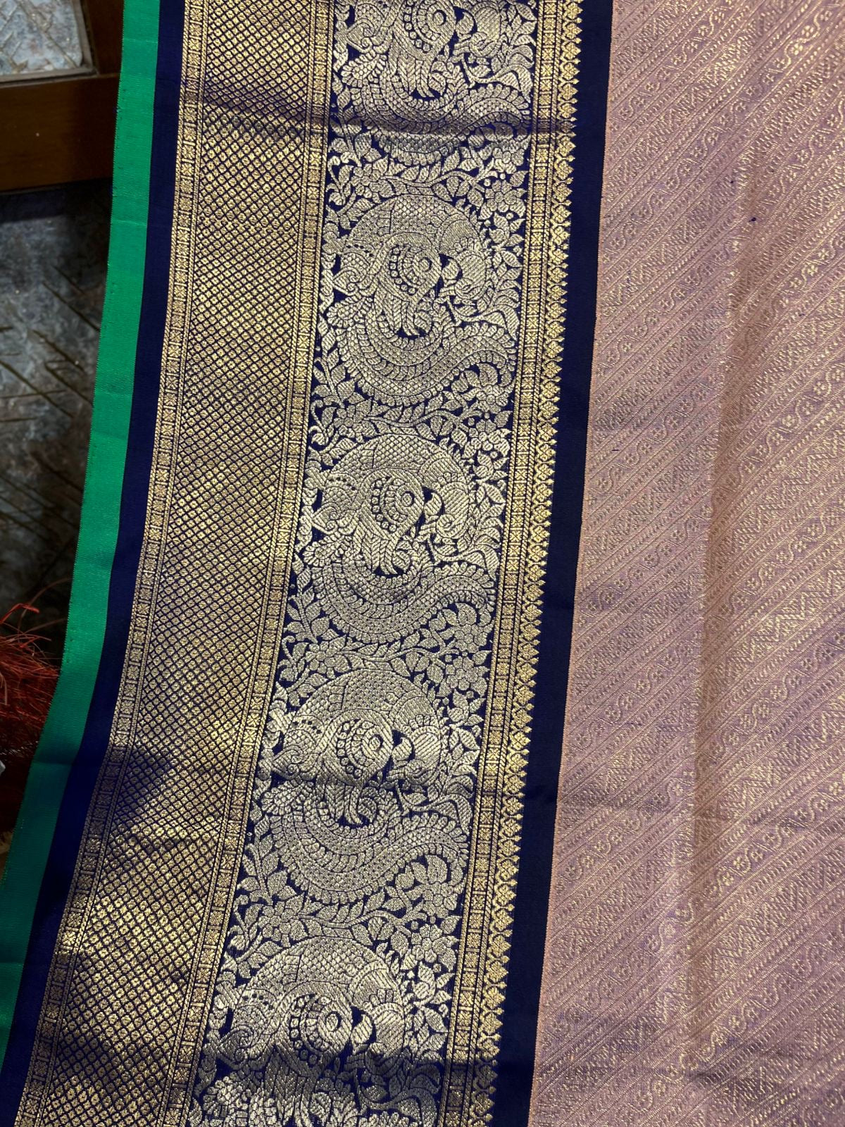 Gadwal all over brocade saree