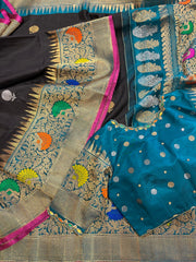 Black Gadwal Pattu saree