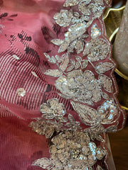 Pure Fine Silk Digital Organza… ✨