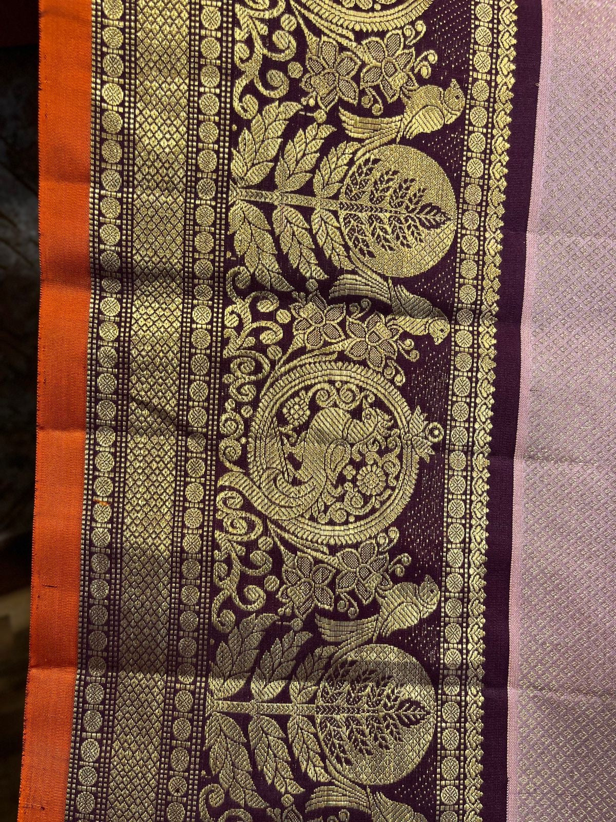 Gadwal all over brocade saree