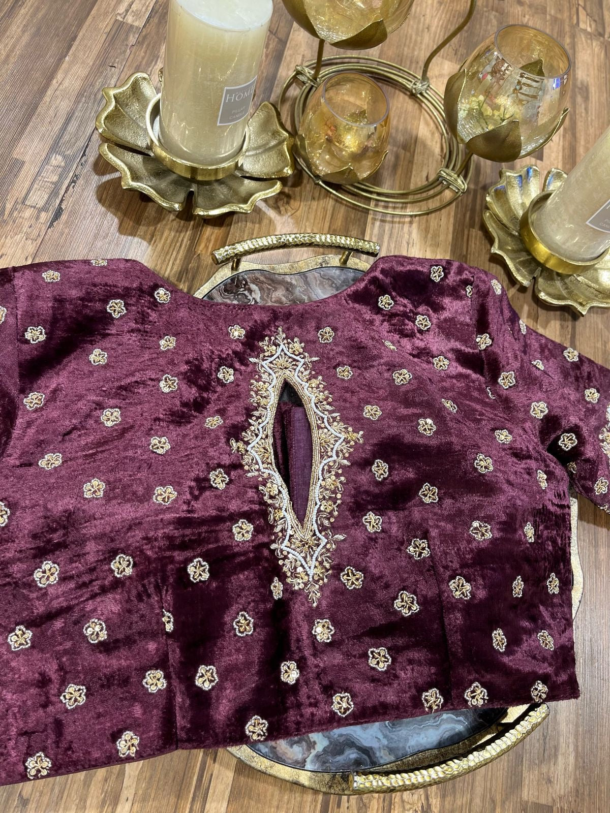 Velvet Handworked Blouse