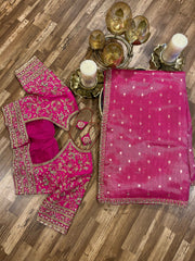 Pink Fancy Kota Silk