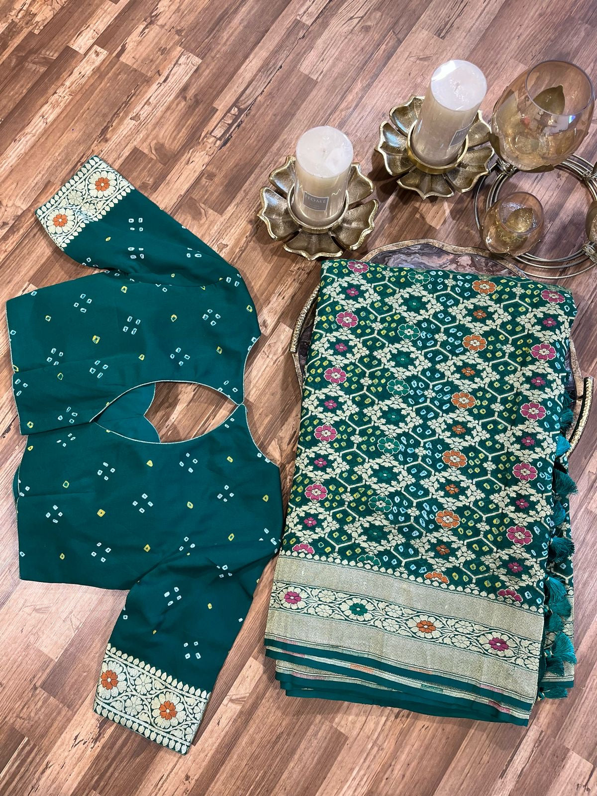 Banarasi Bandhini Exquisite Georgette