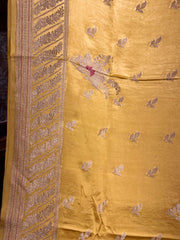 Mustard Yellow Mashru Banaras