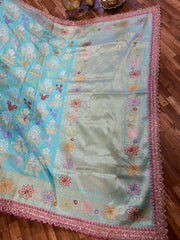 Banarasi Saree with Handcrafted Zardozi Border