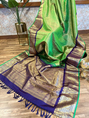 Green and Blue Gadwal Pattu