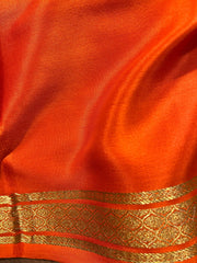 Pink and Orange Mysore Silk