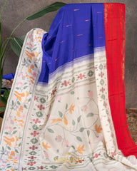 Rin Blue Paithani Saree