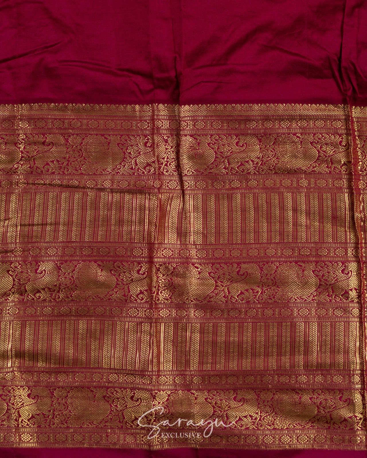 Deep Brown and Maroon Pure Kanchi Hand Bandhini