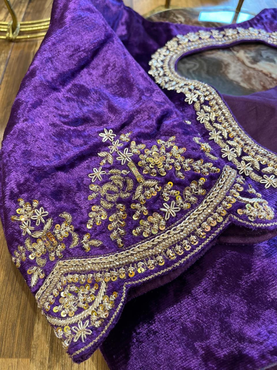 Velvet Handworked Blouse