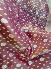 Banarasi tissue silk saree with contrast blouse