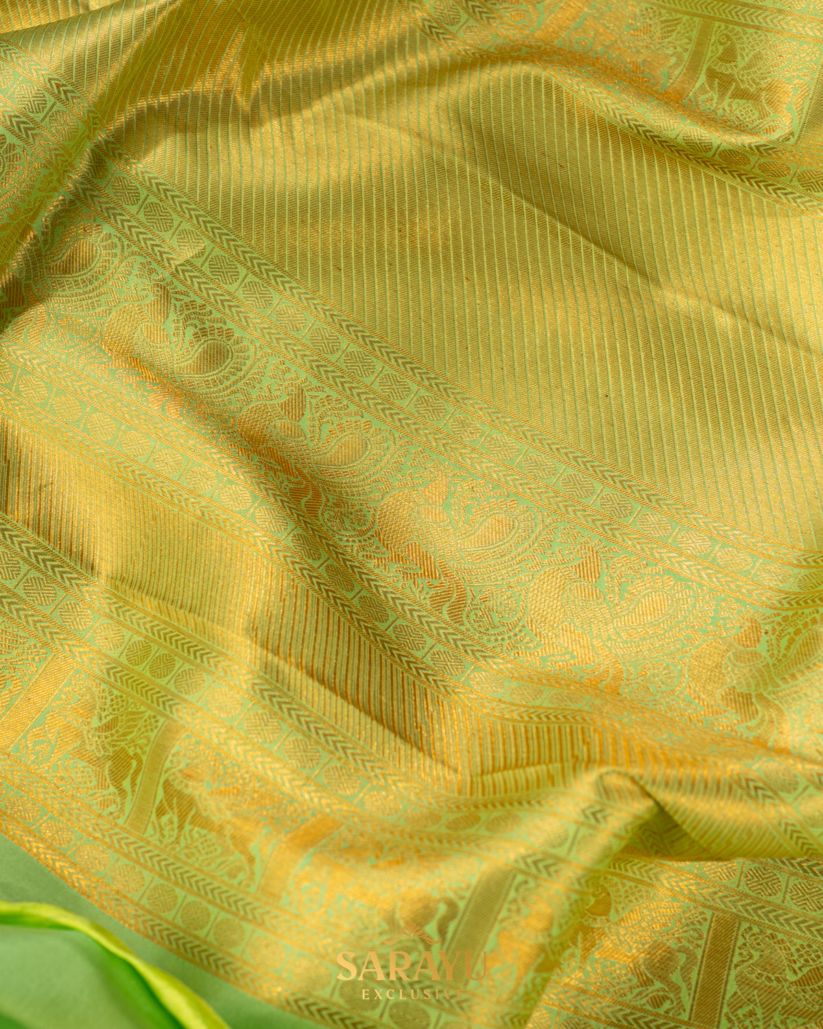 Beautiful and Rich Combination Authentic Soft Drape Kanchi Silk