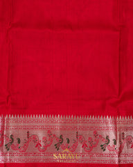 Pink and Red Pure Venkatgiri Silk