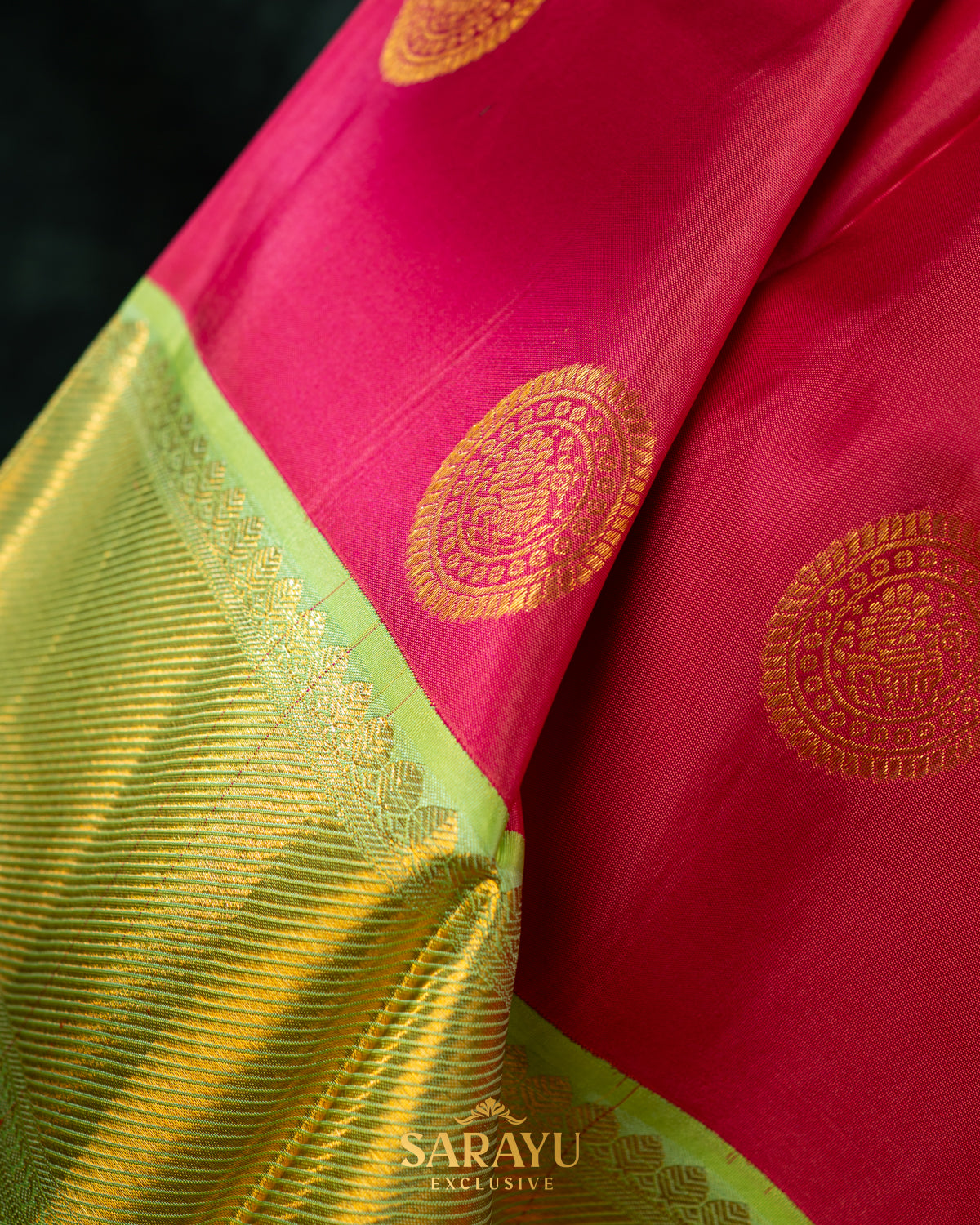 Beautiful and Rich Combination Authentic Soft Drape Kanchi Silk