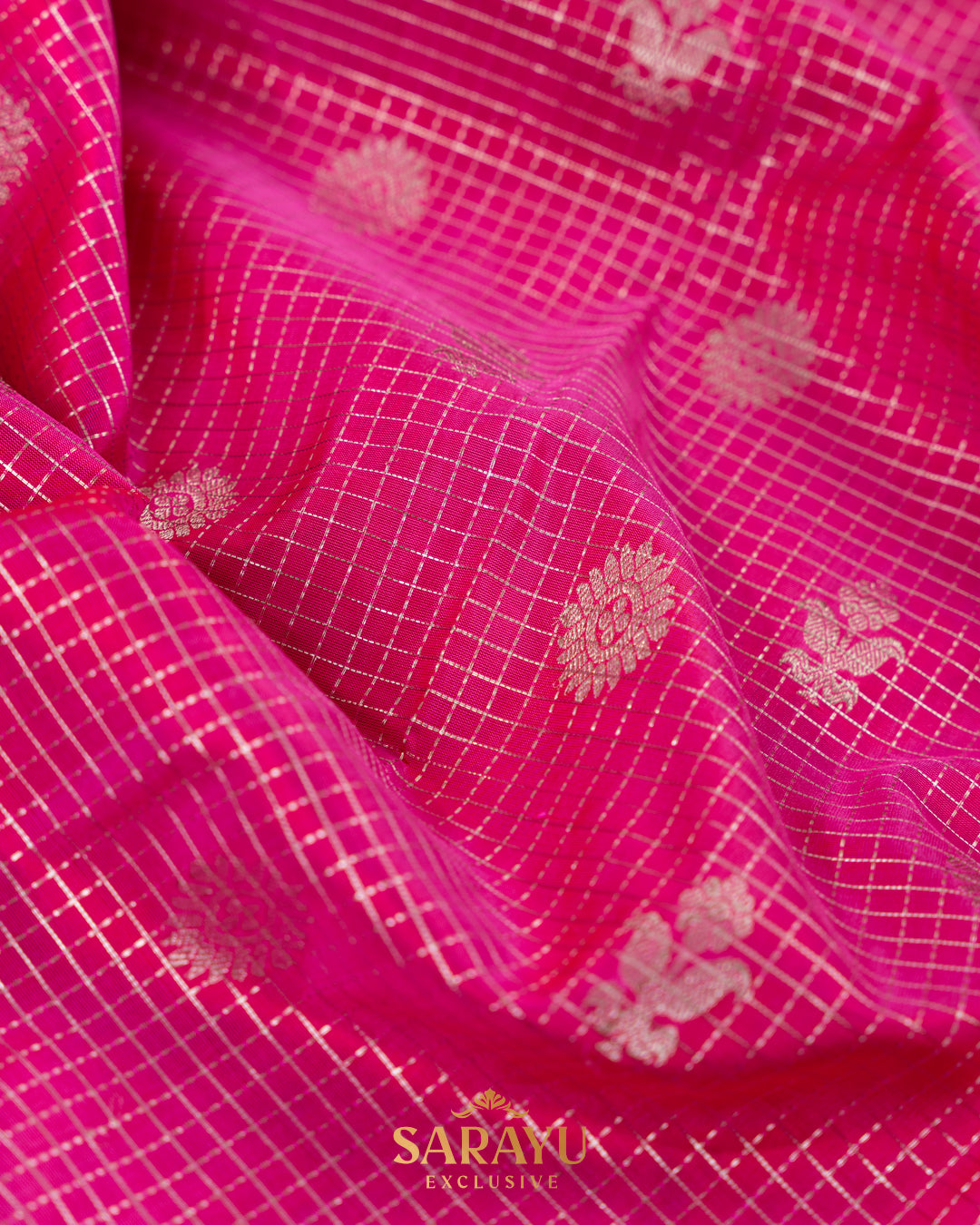 Pink and Red Pure Venkatgiri Silk