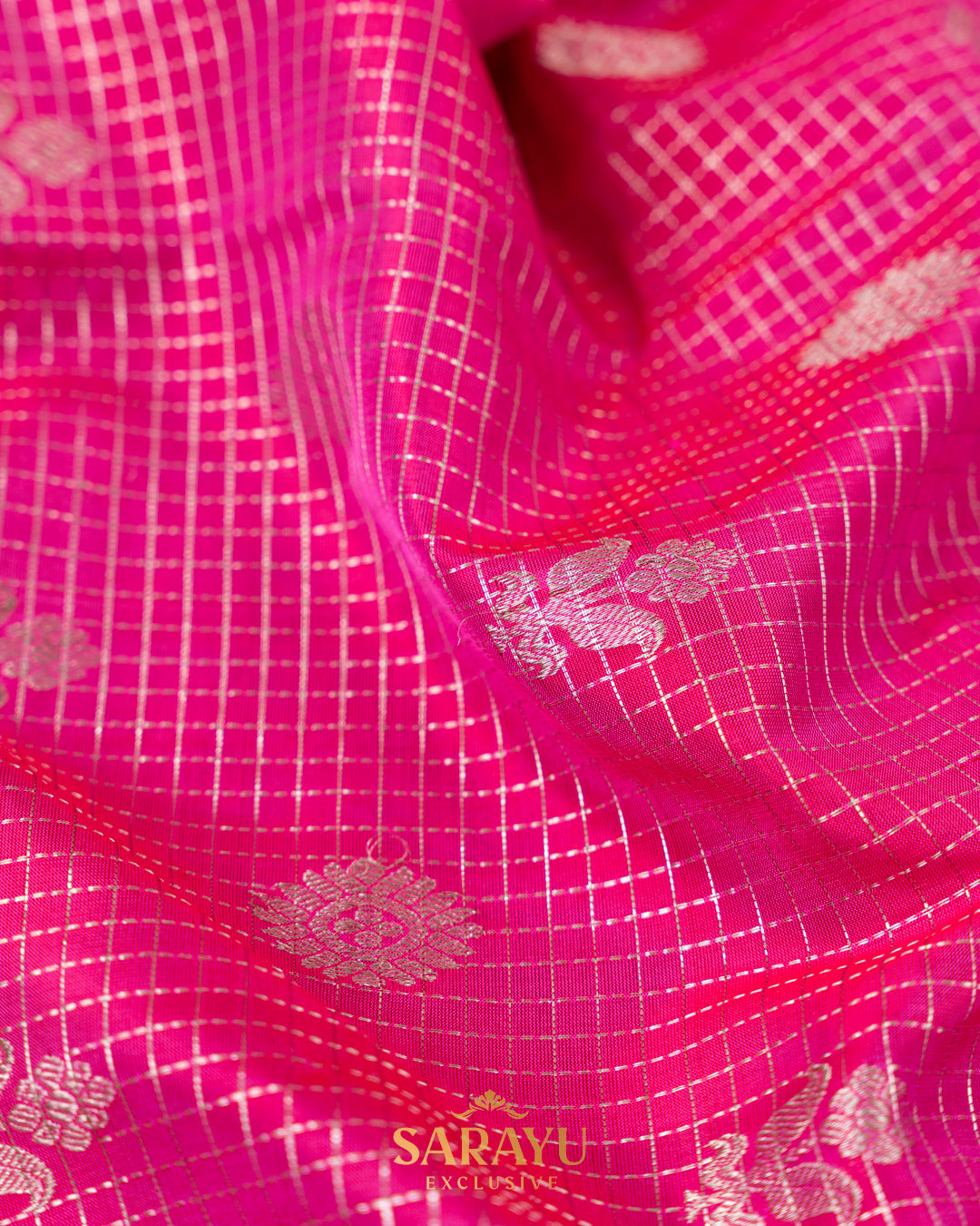 Pink and Red Pure Venkatgiri Silk