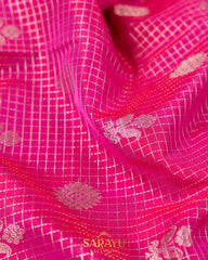 Pink and Red Pure Venkatgiri Silk