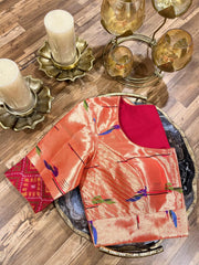 Pathani Pure Silk Tissue Blouse