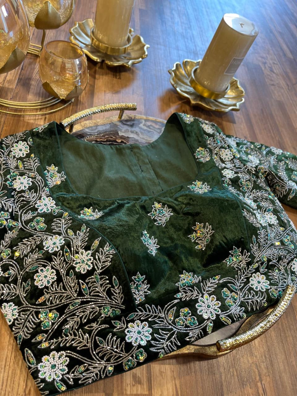 Velvet Handworked Blouse