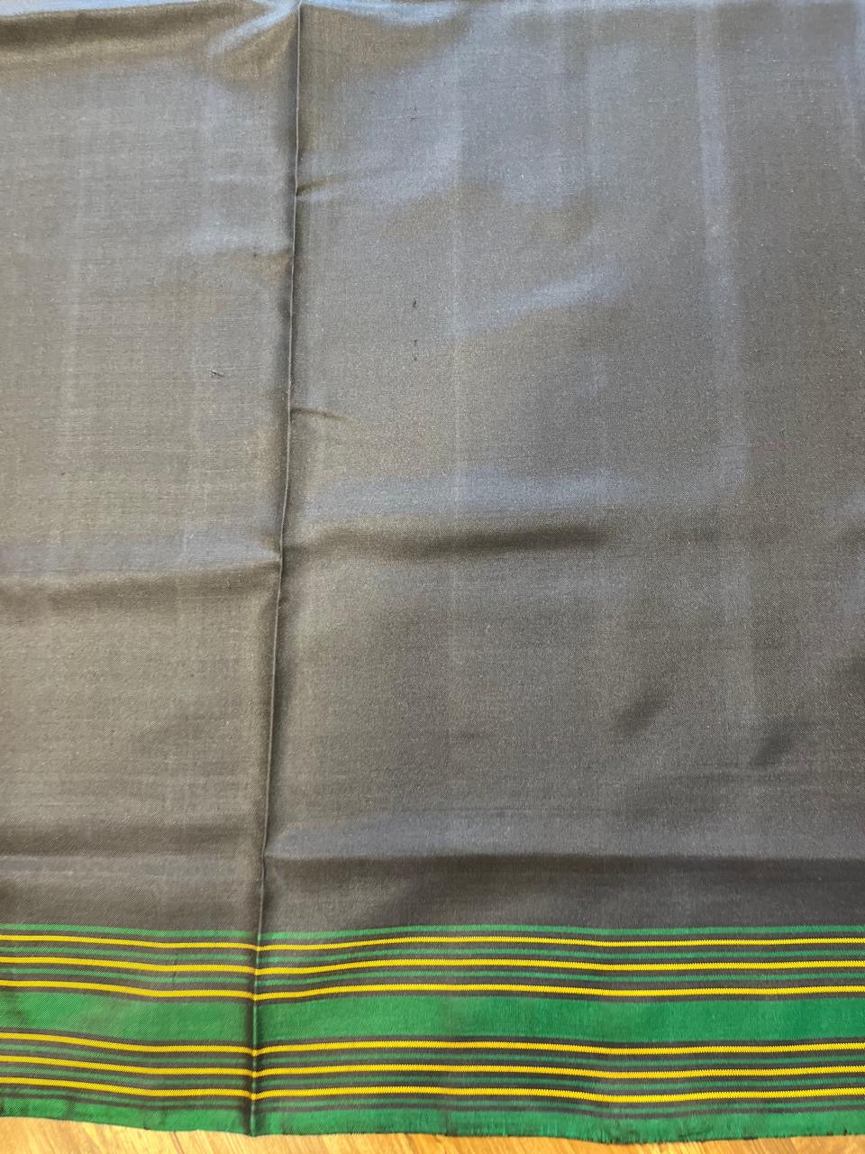 Black and Green Twill ikkat