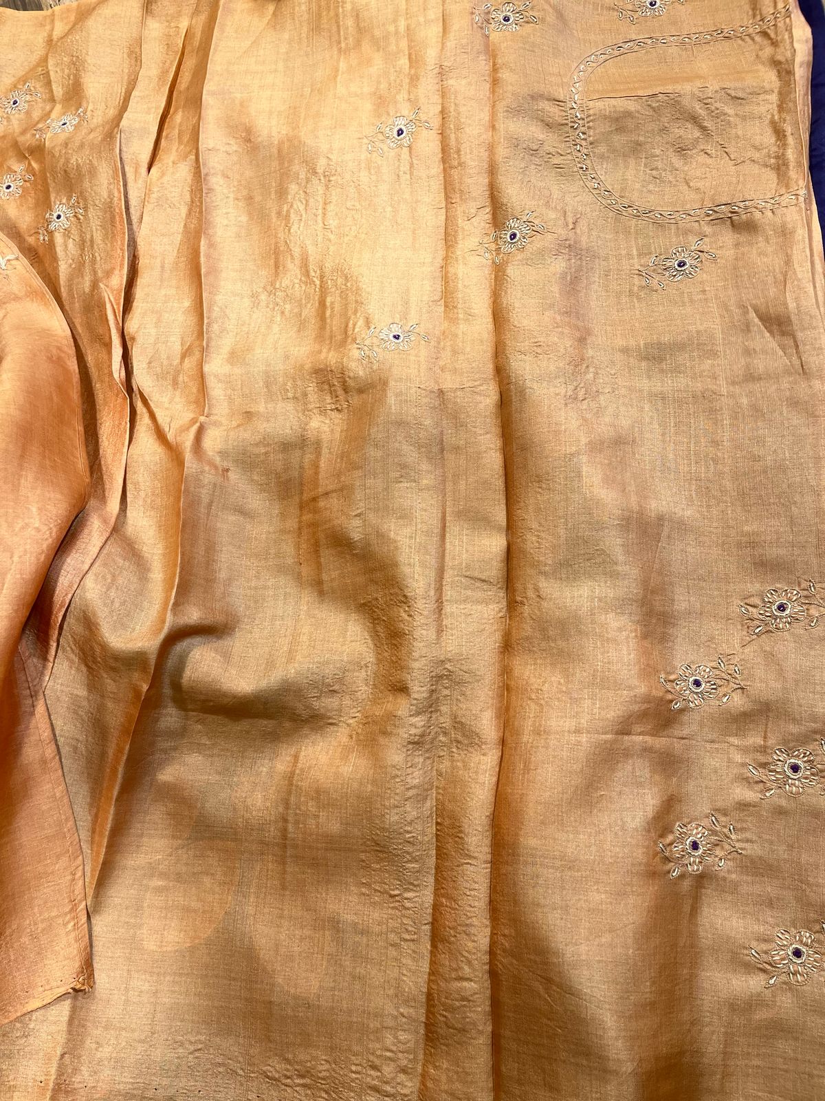 Deep Purple Designer Organza